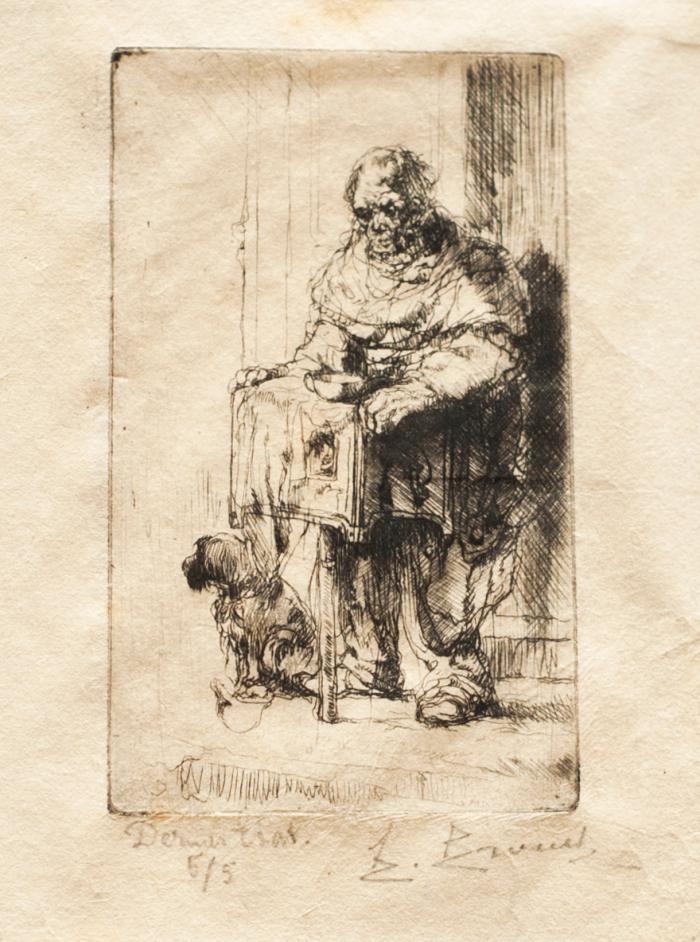 2<sup>d</sup> état;l'Aveugle;28 . L'Aveugle, le Marché à la Ferraille