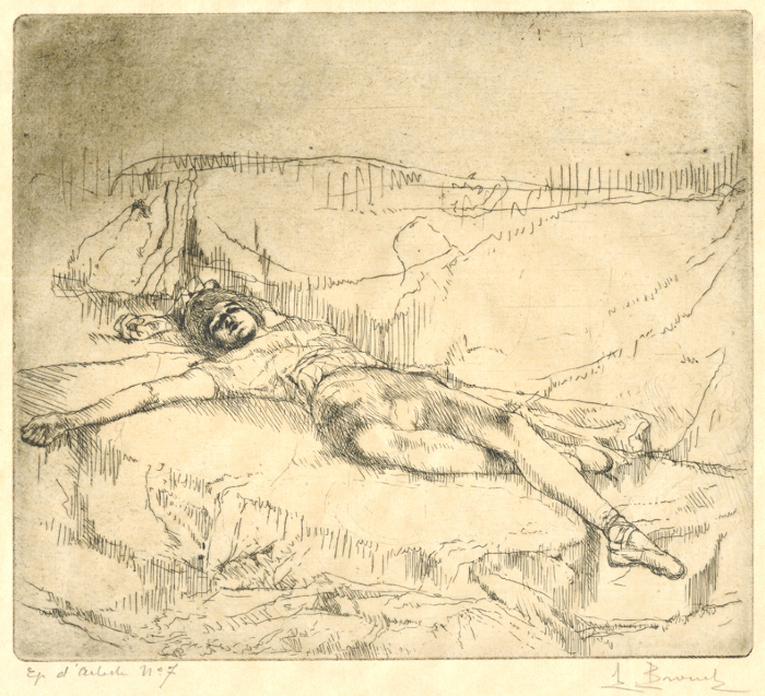 Danseuse Couchée (2<sup>d</sup> état [Dupliquer])