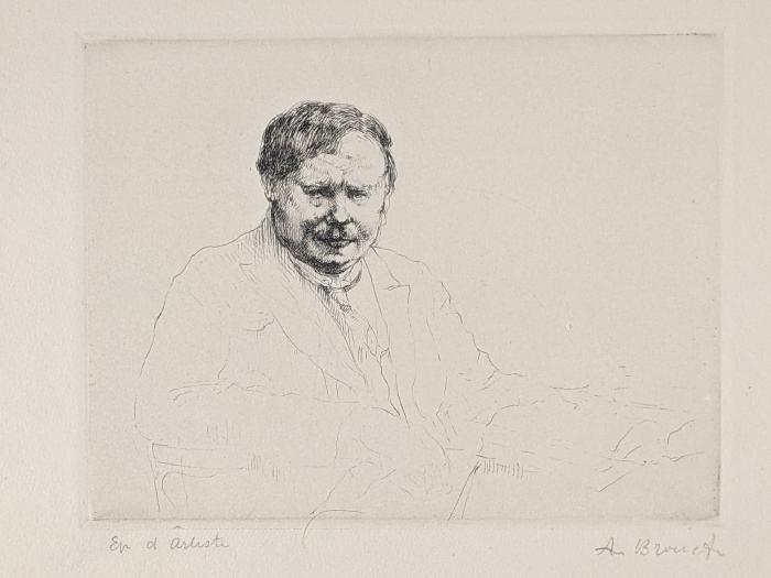 Portrait de G. de Pawlowski (1ère planche) - 1<sup>er</sup> état