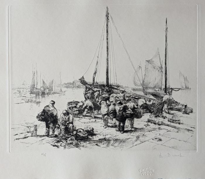 2<sup>nd</sup> état;Déchargement d'un Chalutier à Loctudy