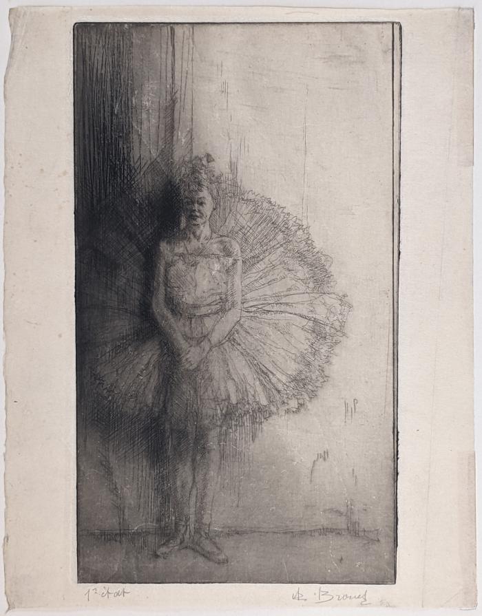 Danseuse contre un Portant