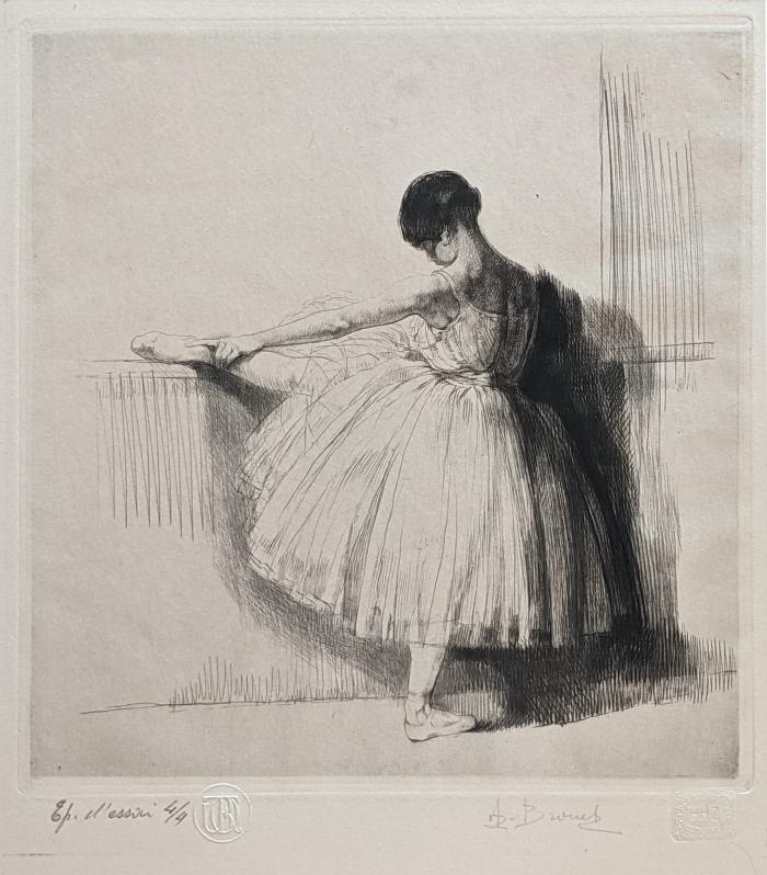 2<sup>d</sup> état;5. DANSEUSE A LA BARRE;Danseuse à la Barre (1<sup>ère</sup> planche)