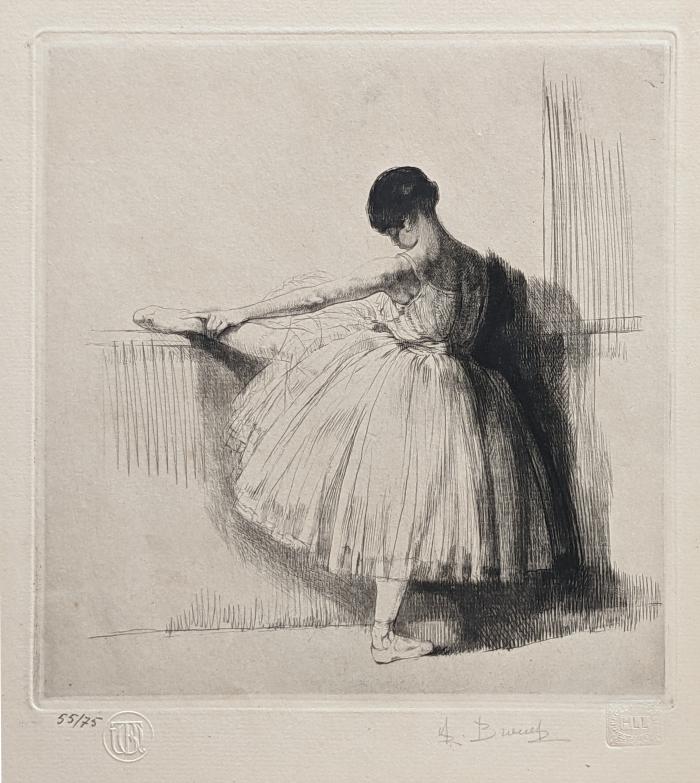 Danseuse à la Barre (1<sup>ère</sup> planche);2<sup>d</sup> état