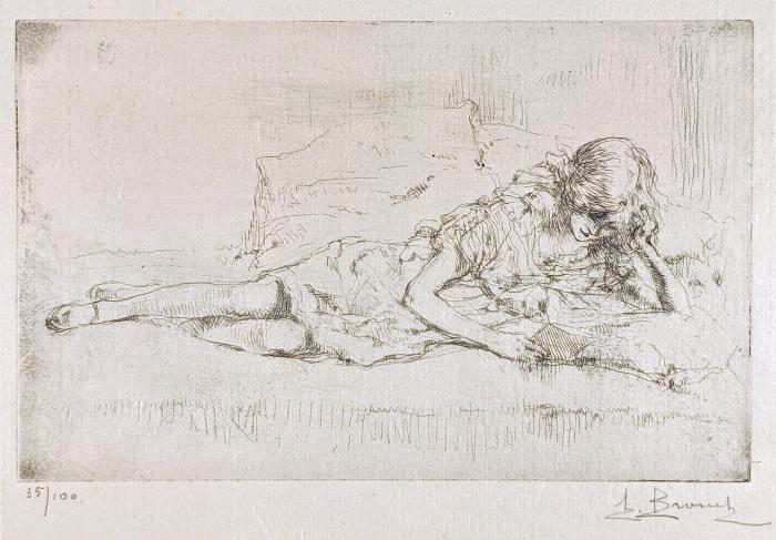 la Liseuse (1<sup>ère</sup> planche);état unique;71. La Lecture;38. La Liseuse;20. La Liseuse