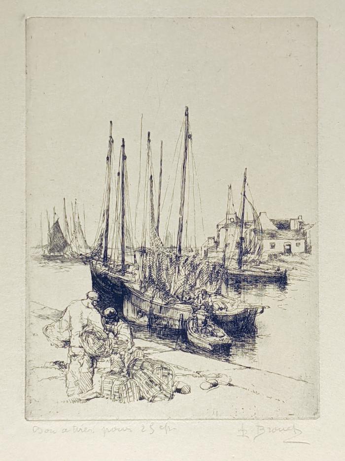 Bateaux de pêche à Port Haliguen;2<sup>d</sup> état