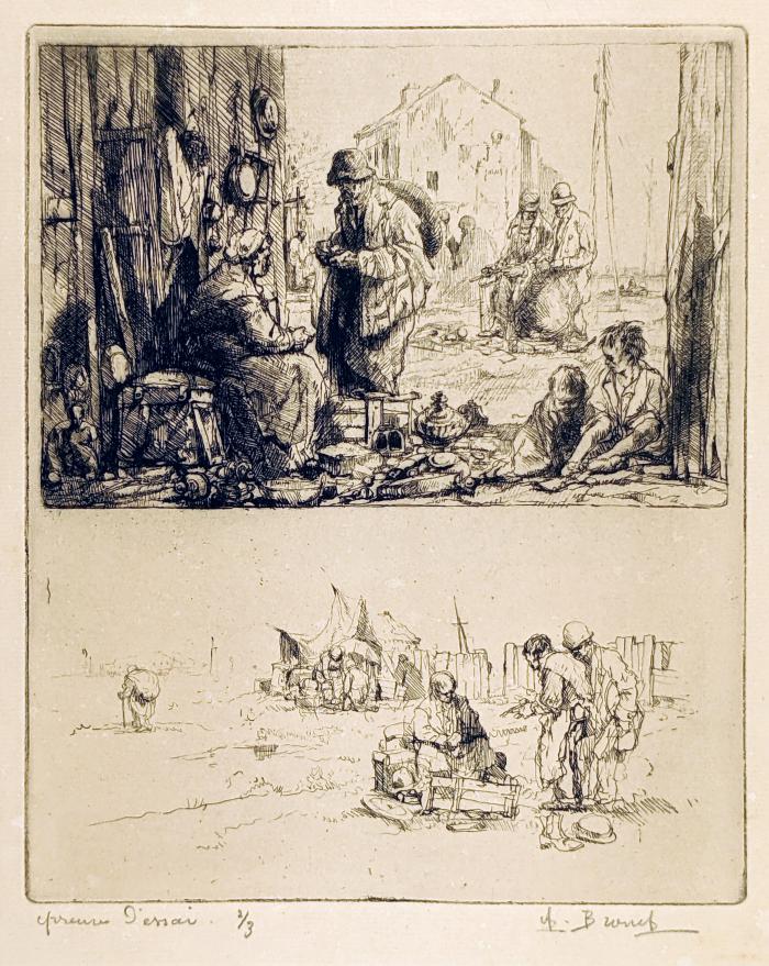 2<sup>d</sup> état;Marchands de Ferraille à Bagnolet;89. Marché à la Ferraille, Saint-Ouen;35. Marché à la Ferraille, Prêteuse sur gages