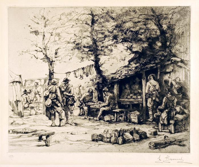 Camp Américain;2<sup>d</sup> état;42. Cantine américaine au bois Bellant
