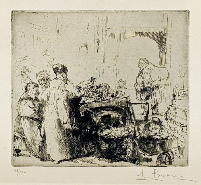 Marchandes et Joueur d'Orgue