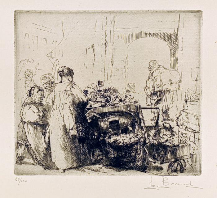 Marchandes et Joueur d'Orgue