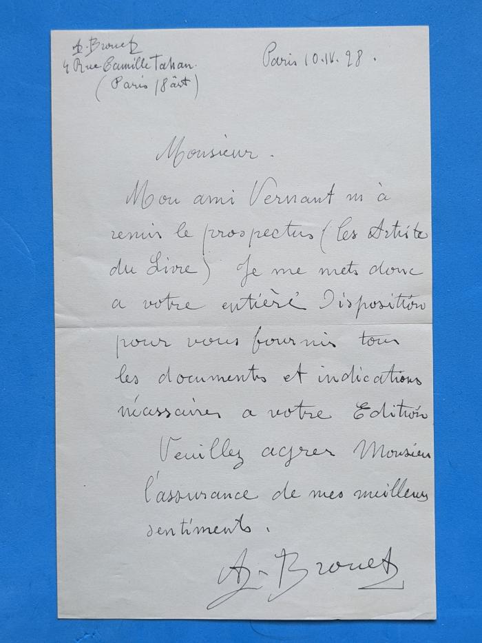 lettre à Babou