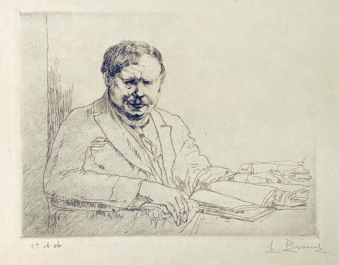 Portrait de G. de Pawlowski (1<sup>ère</sup> planche) - 2<sup>e</sup> état