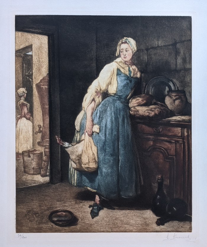 la pourvoyeuse, d'après Chardin