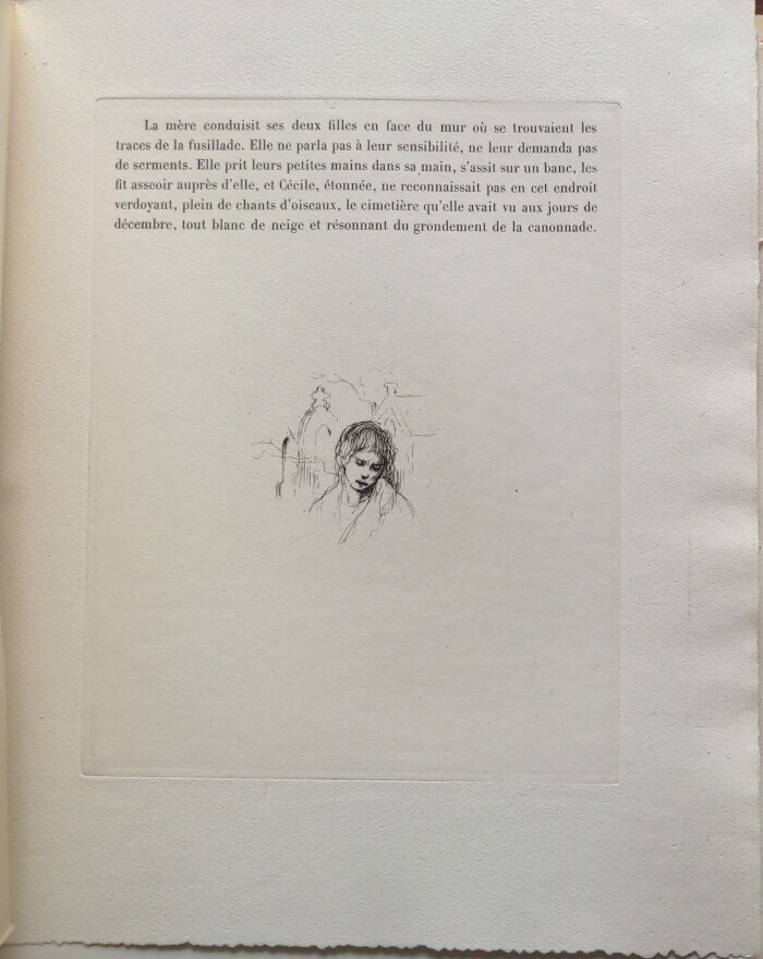 la mère dans le cimetière