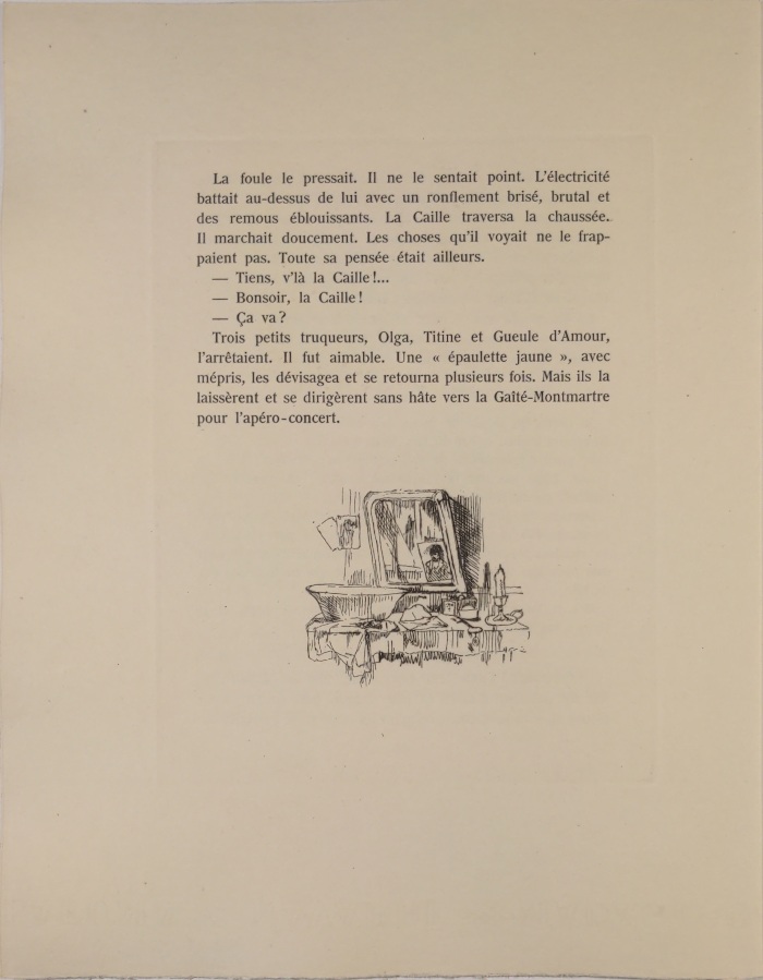 la table à toilette