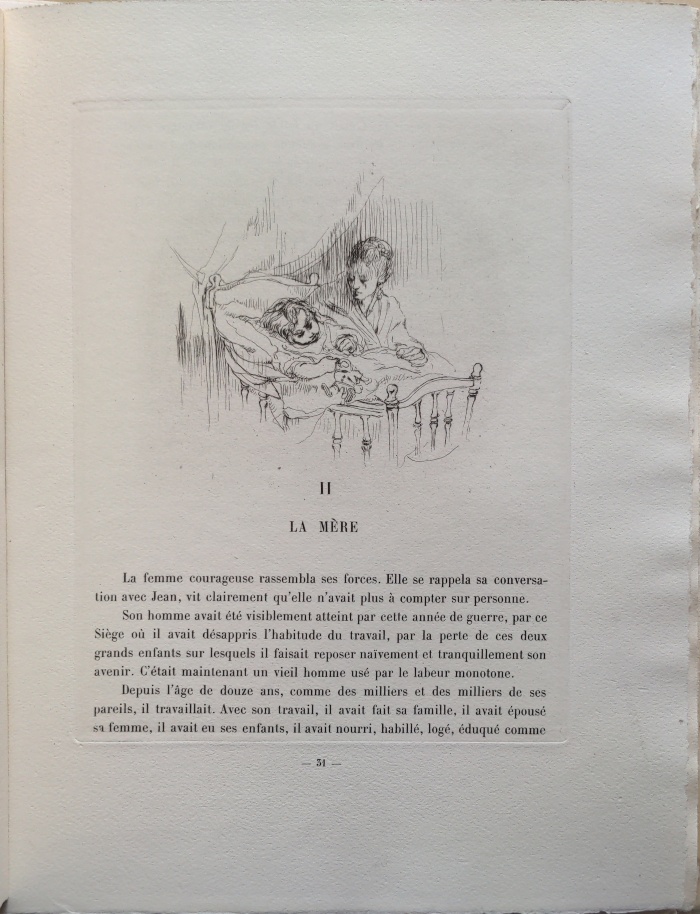 la mère auprès du berceau
