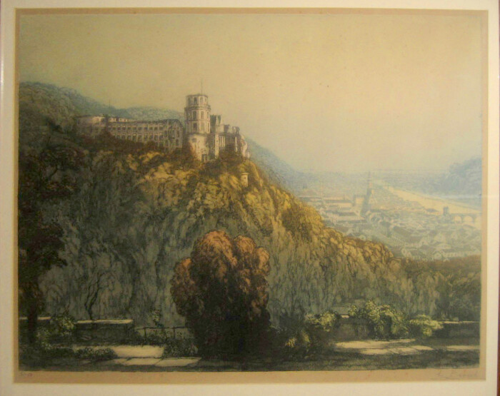 le château de Heidelberg - couleur