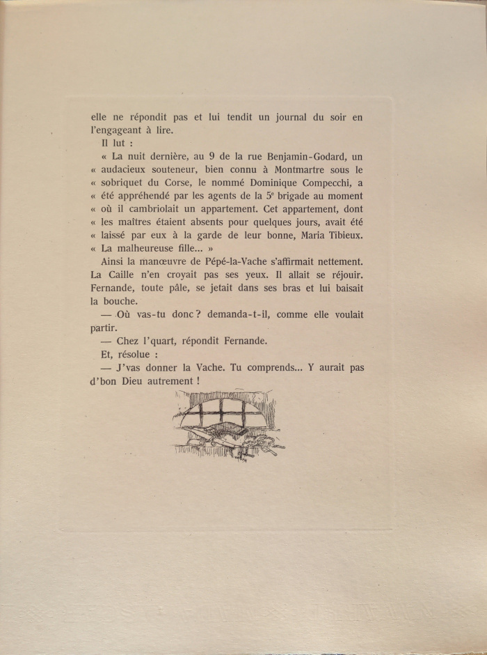 Un soupirail et l'arsenal du voyou
