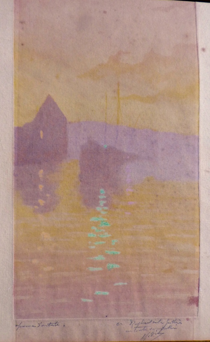 [Au Bord de l'Eau le Soir];Epreuve de la Grillière