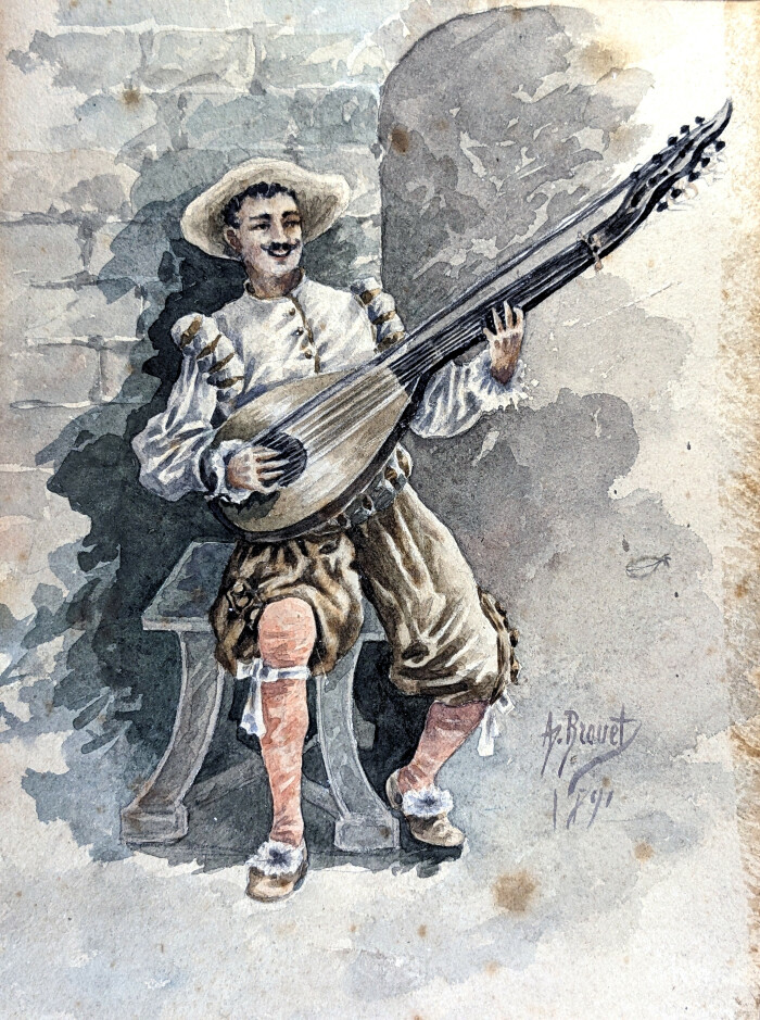 Joueur de théorbe