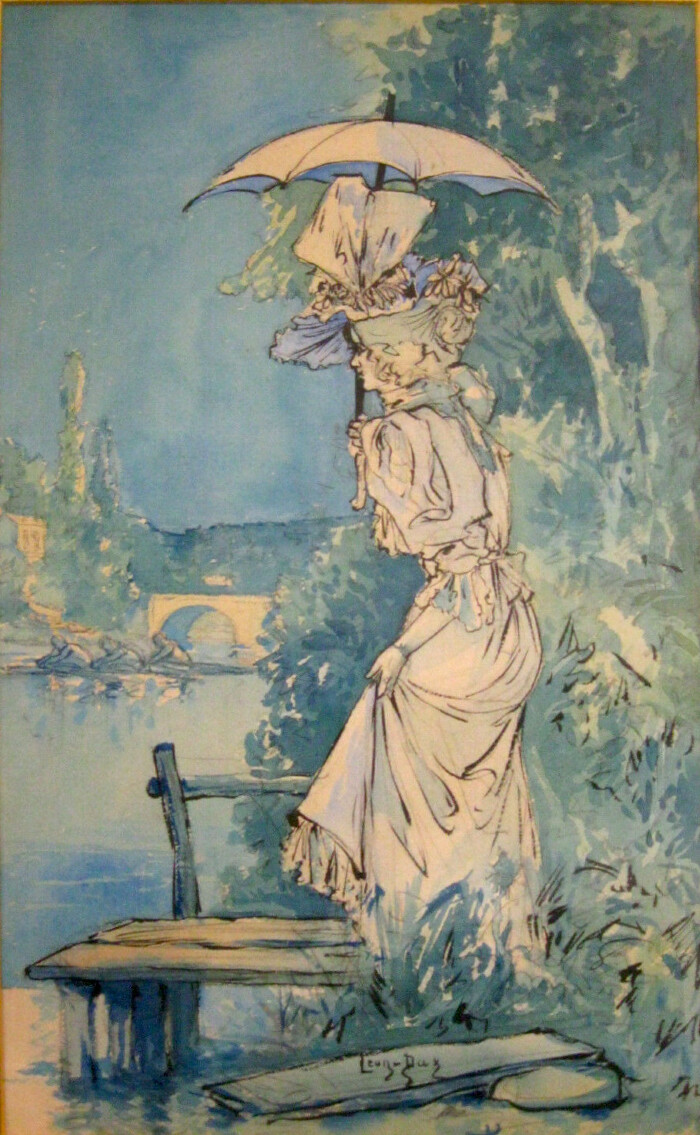 [Elégante au bord de l'eau]