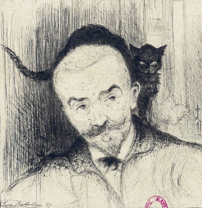 Portrait de Huysmans par Delâtre