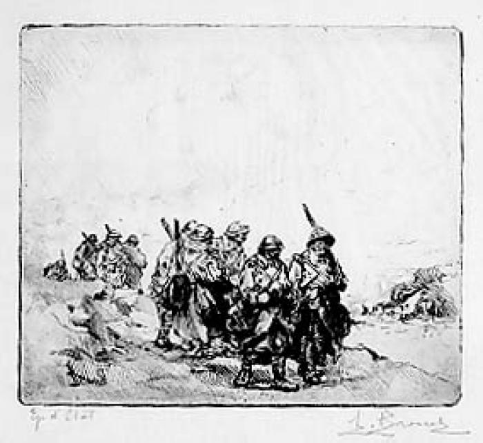 la Relève (2<sup>e</sup> planche) (1<sup>er</sup> état)