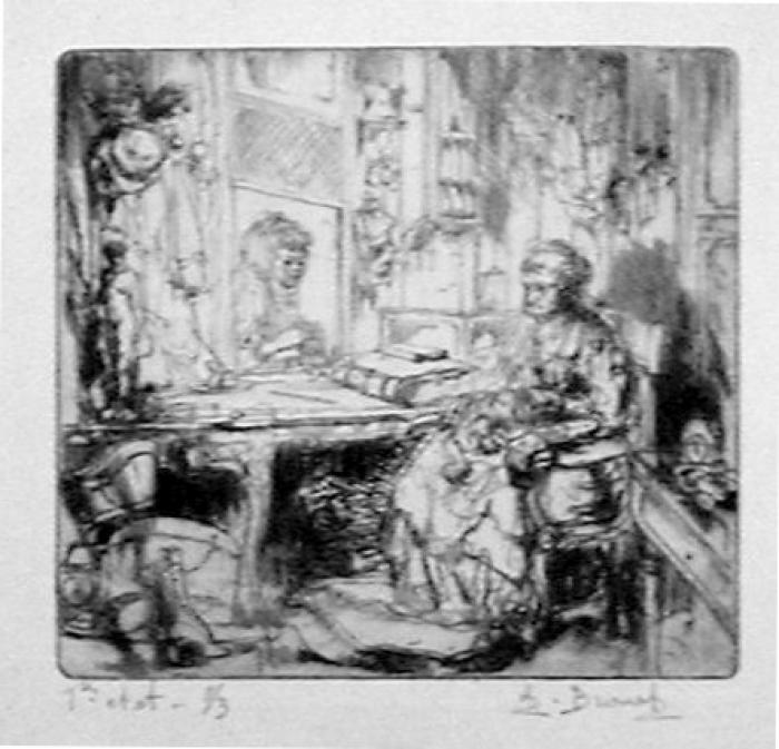 la Prêteuse sur Gage (1<sup>er</sup> état)