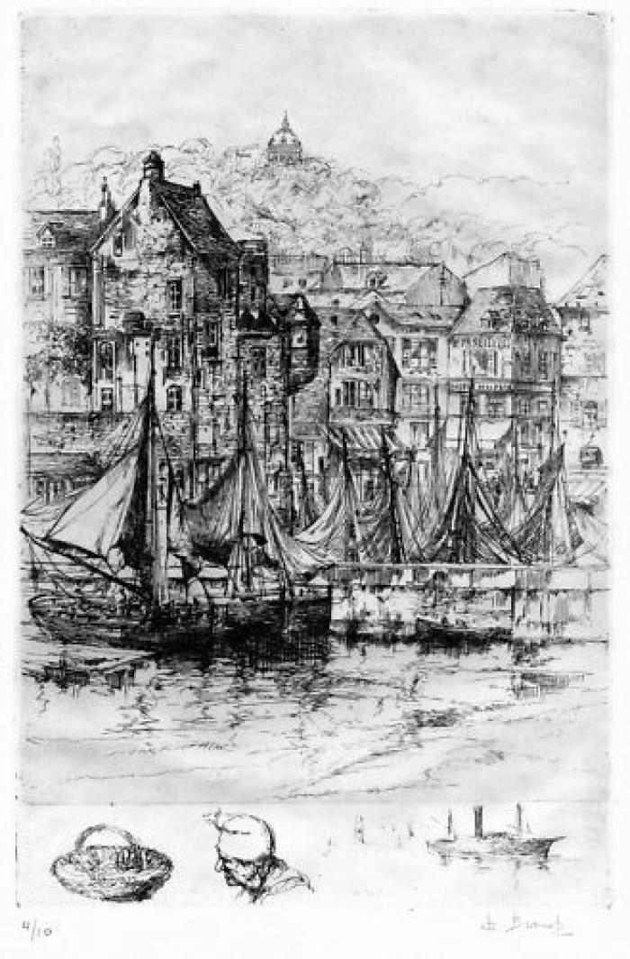 1<sup>er</sup> état;[Le Port de Honfleur (1<sup>ère</sup> planche)]